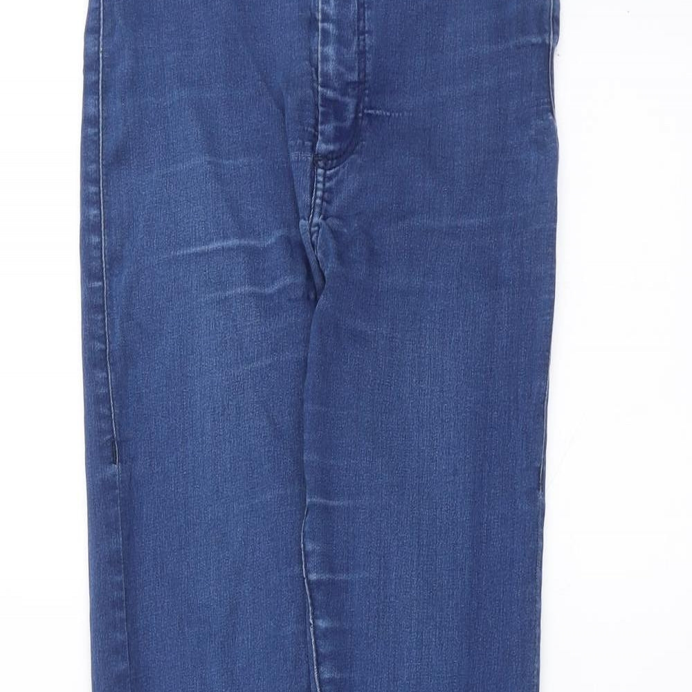 Topshop Womens Blue  Denim Skinny Jeans Size 27 L30 in