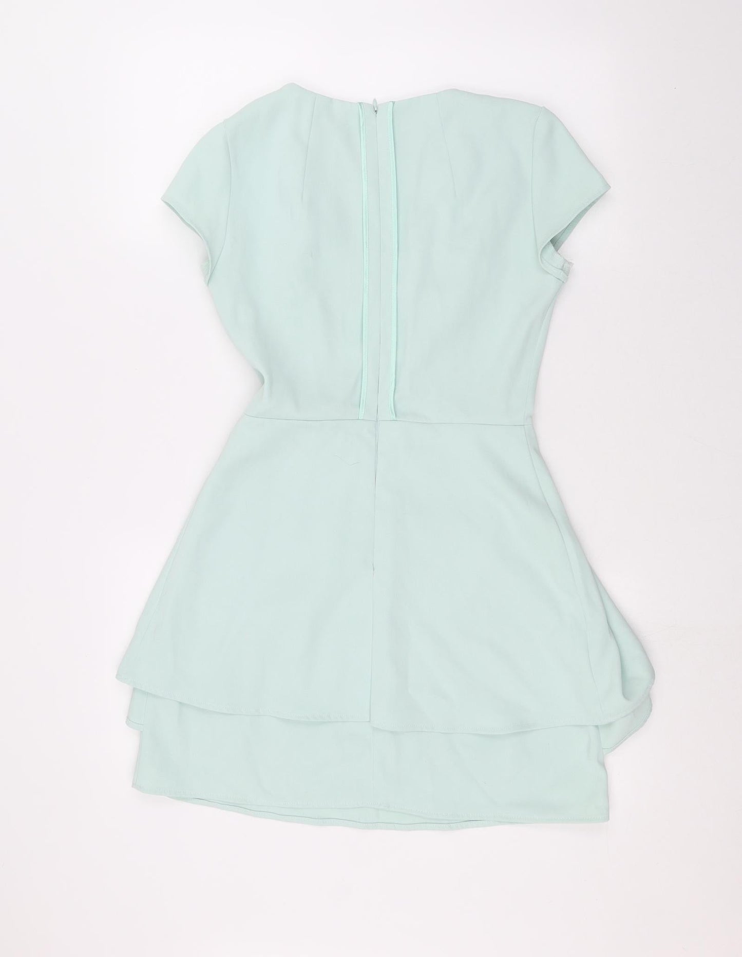 Womens UK Size 8 Topshop Blue Basic Blouse