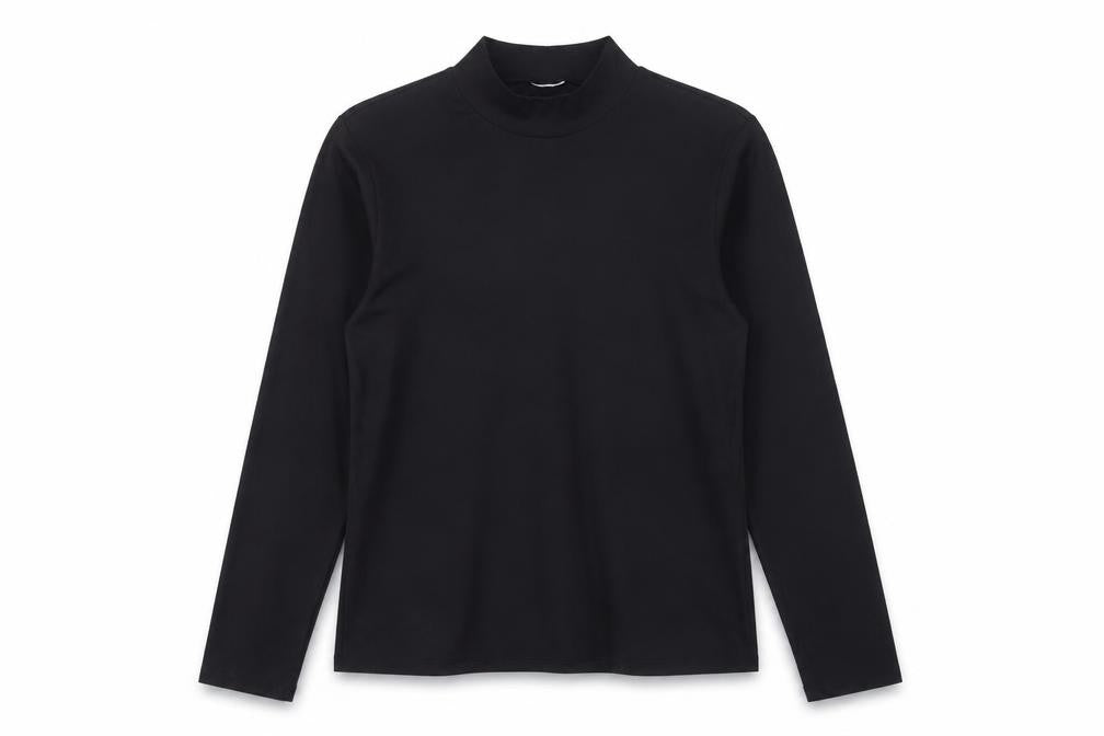 Womens UK Size M Preworn Black Basic T-Shirt