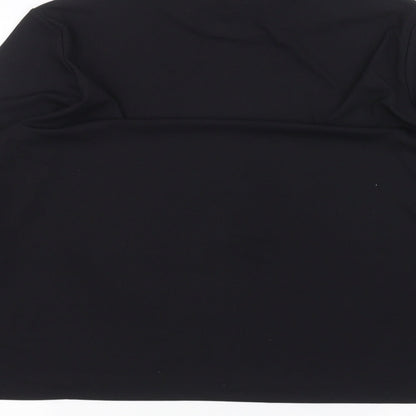 Womens UK Size M Preworn Black Basic T-Shirt