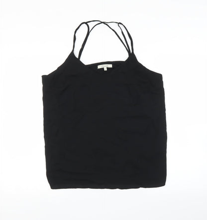 Womens UK Size 14 Peacocks Black Camisole T-Shirt