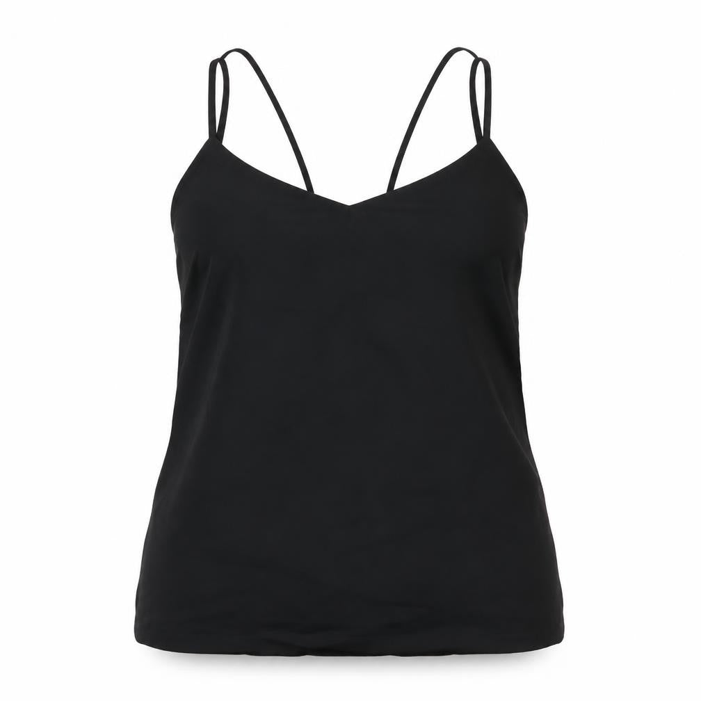 Womens UK Size 14 Peacocks Black Camisole T-Shirt