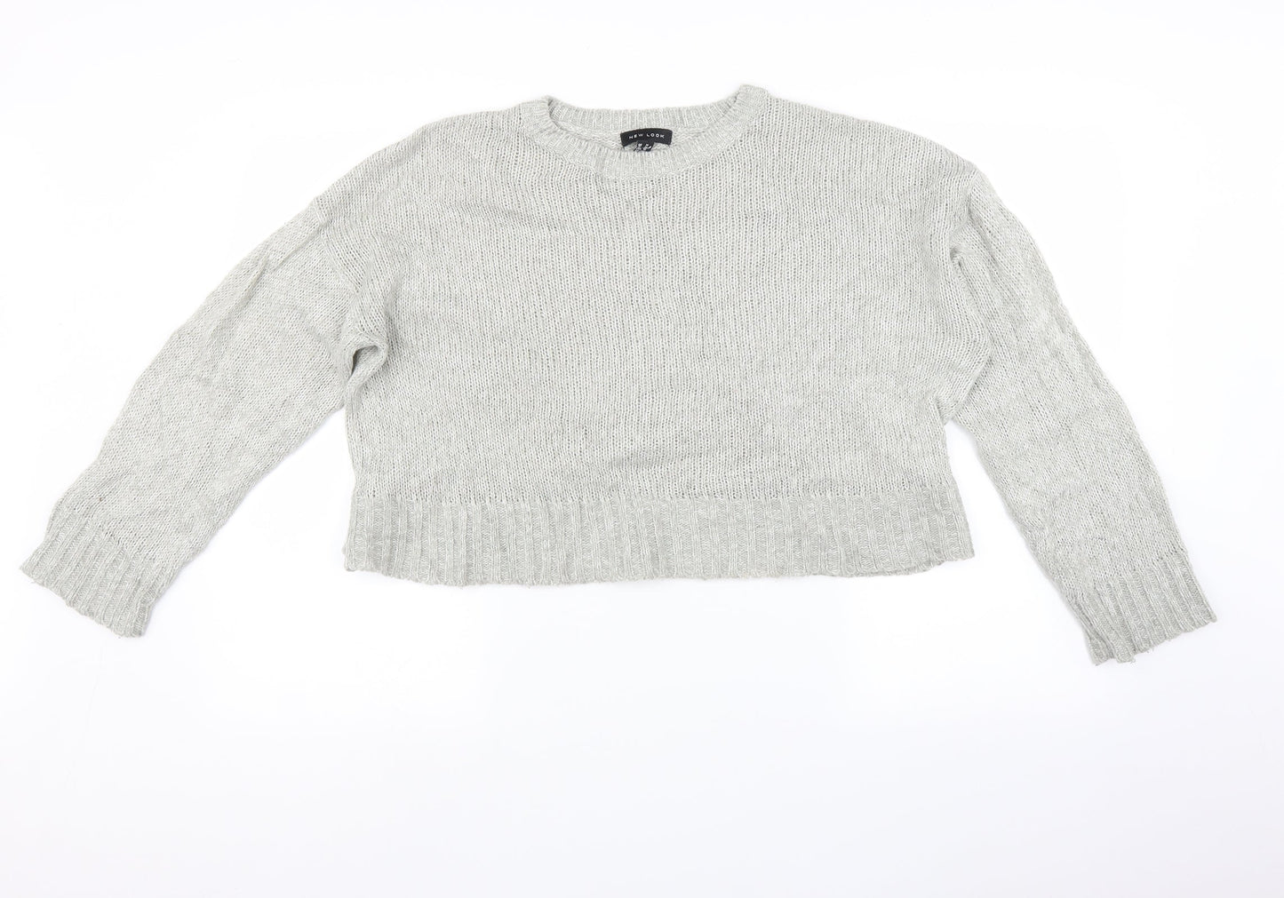 Womens UK Size M Newlook Grey Pullover Jumper