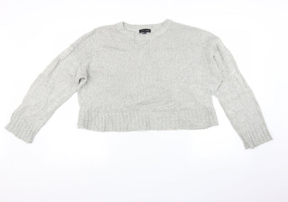 Womens UK Size M Newlook Grey Pullover Jumper