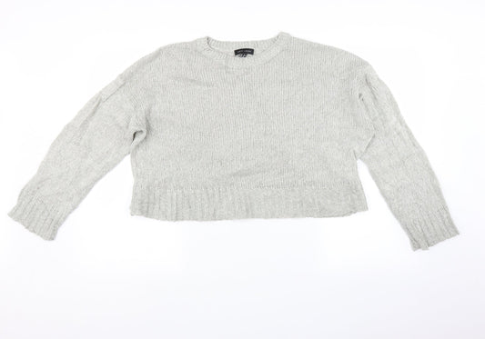 Womens UK Size M Newlook Grey Pullover Jumper