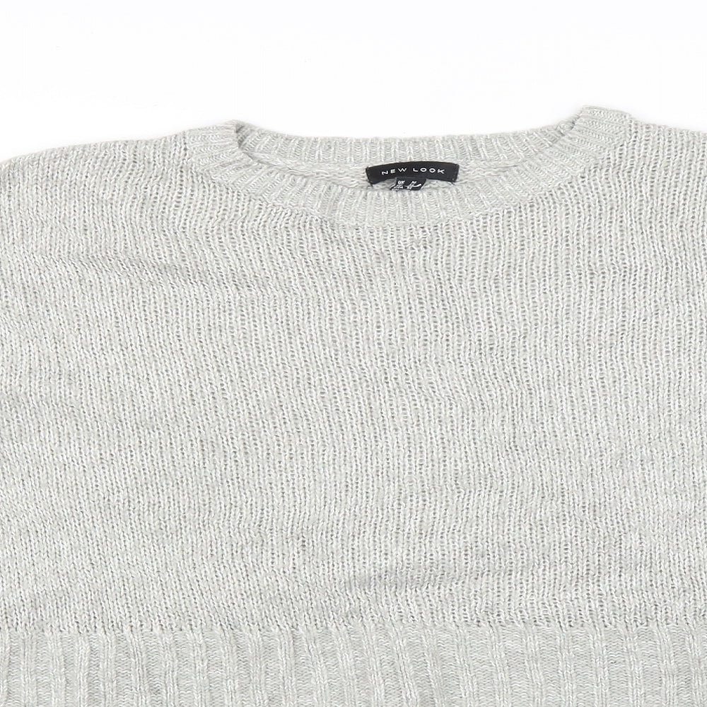 Womens UK Size M Newlook Grey Pullover Jumper