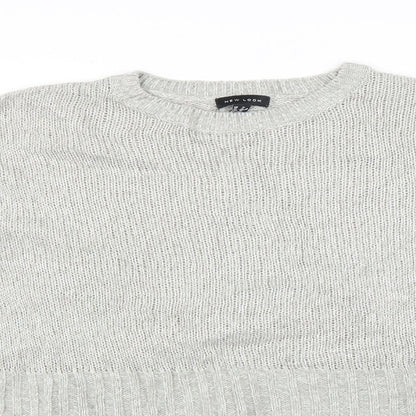 Womens UK Size M Newlook Grey Pullover Jumper