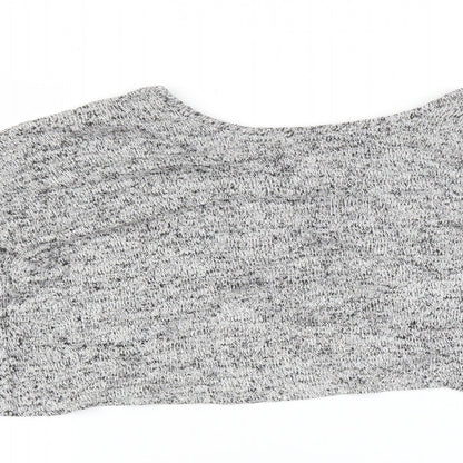 Womens UK Size XS H&M Grey Basic T-Shirt