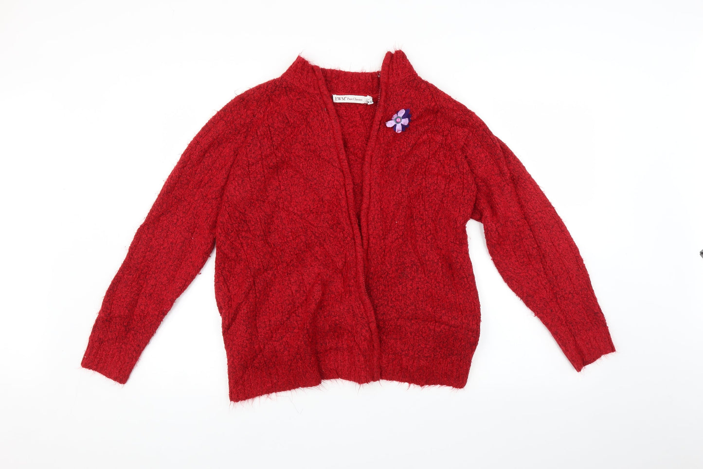 EWM Womens Red   Cardigan Jumper Size M
