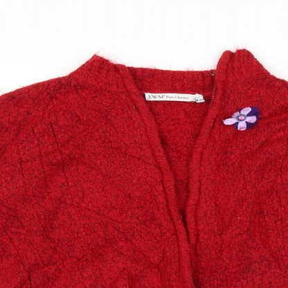EWM Womens Red   Cardigan Jumper Size M