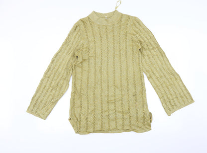 Marks and Spencer Womens Gold   A-Line  Size 12