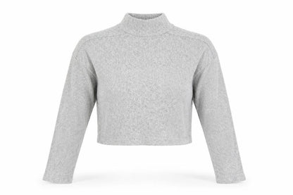 Womens UK Size S Topshop Grey Basic T-Shirt