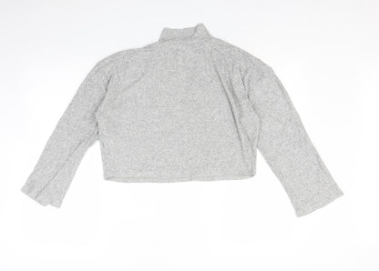 Womens UK Size S Topshop Grey Basic T-Shirt