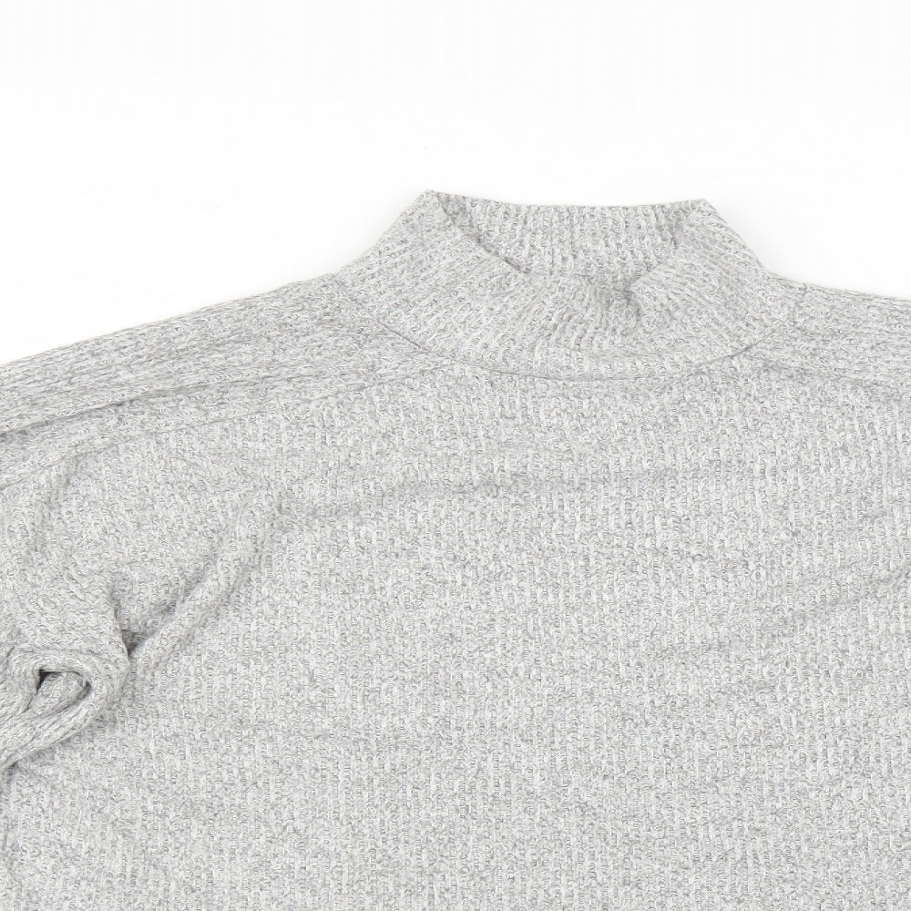Womens UK Size S Topshop Grey Basic T-Shirt