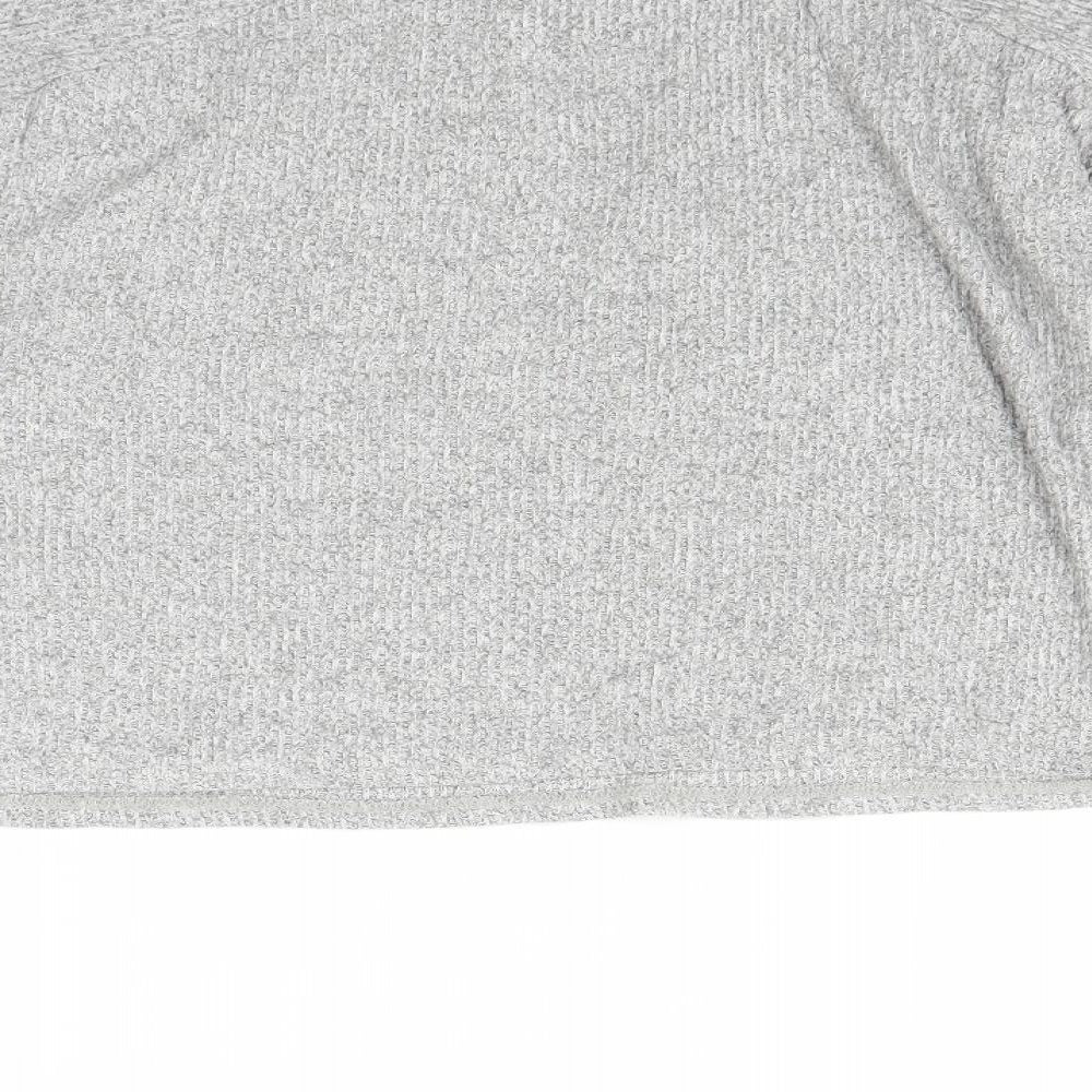 Womens UK Size S Topshop Grey Basic T-Shirt
