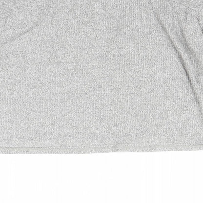 Womens UK Size S Topshop Grey Basic T-Shirt