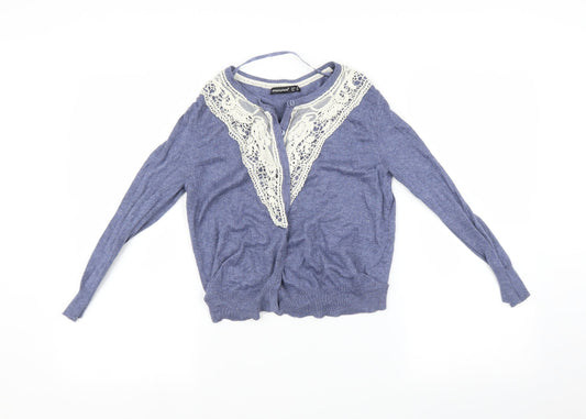 Primark Womens Blue   Cardigan Jumper Size 12