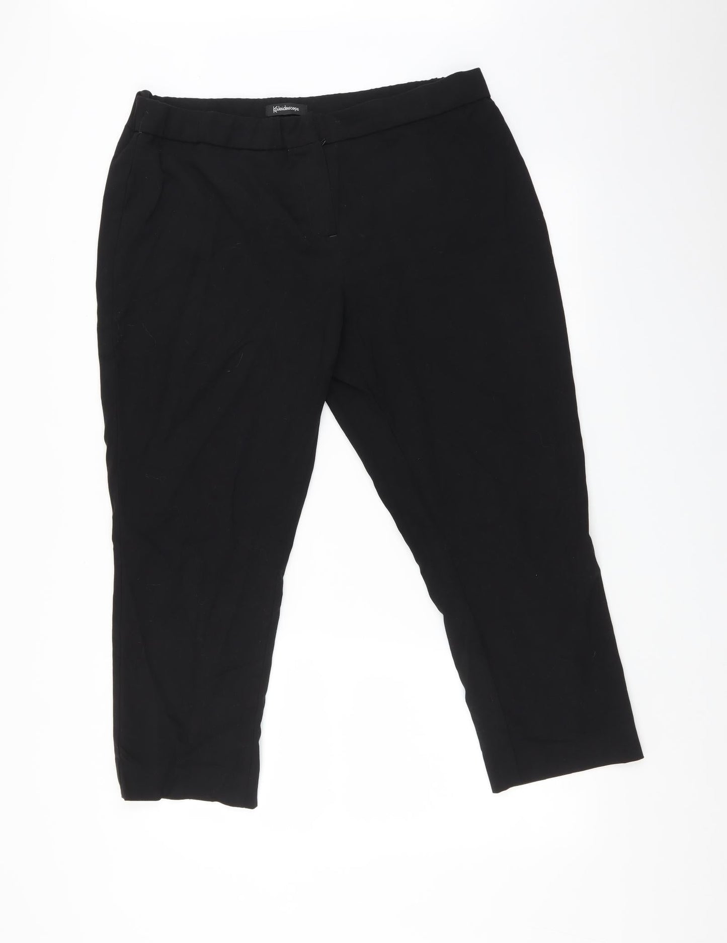 Kaleidoscope Womens Black   Trousers  Size 18 L27 in