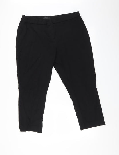 Kaleidoscope Womens Black   Trousers  Size 18 L27 in