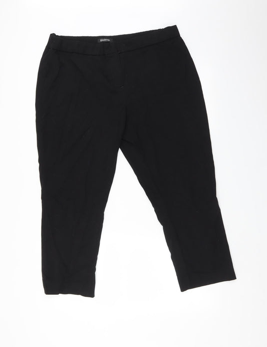 Kaleidoscope Womens Black   Trousers  Size 18 L27 in