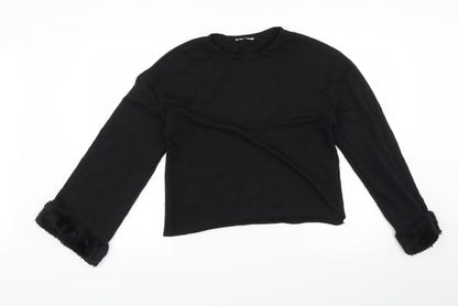 Womens UK Size S Zara Black Pullover Jumper