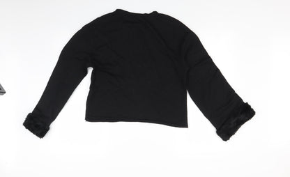 Womens UK Size S Zara Black Pullover Jumper