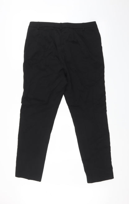 Womens UK Size 14 Marks and Spencer Regular Fit  Black Trousers