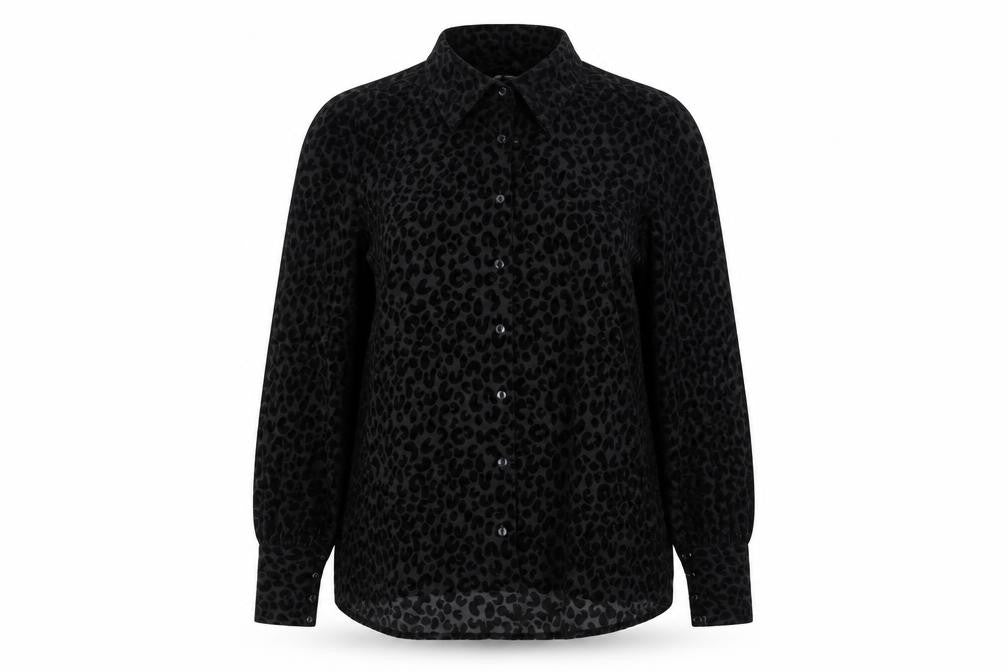 Womens UK Size 10 TU Black Basic Button-Up