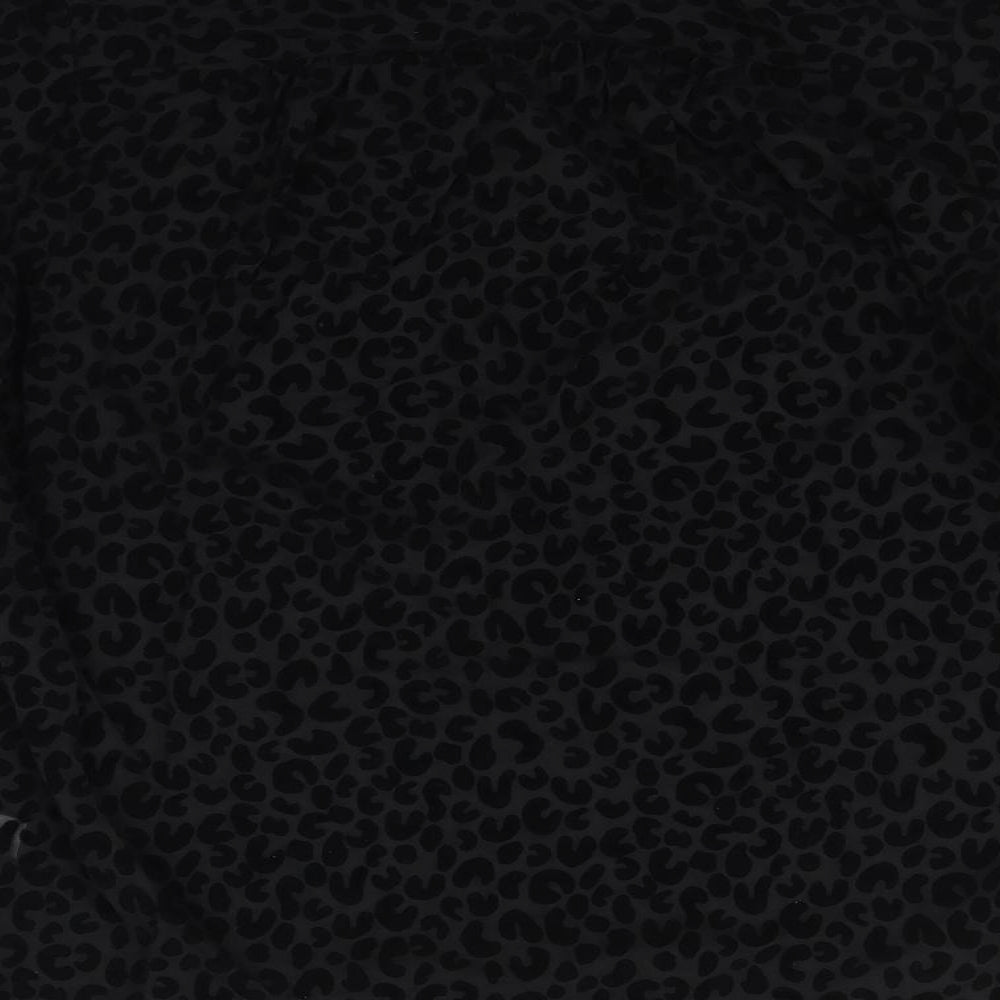Womens UK Size 10 TU Black Basic Button-Up