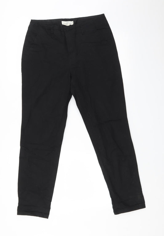 Womens UK Size 8 H&M Regular Fit Tapered Black Jeans