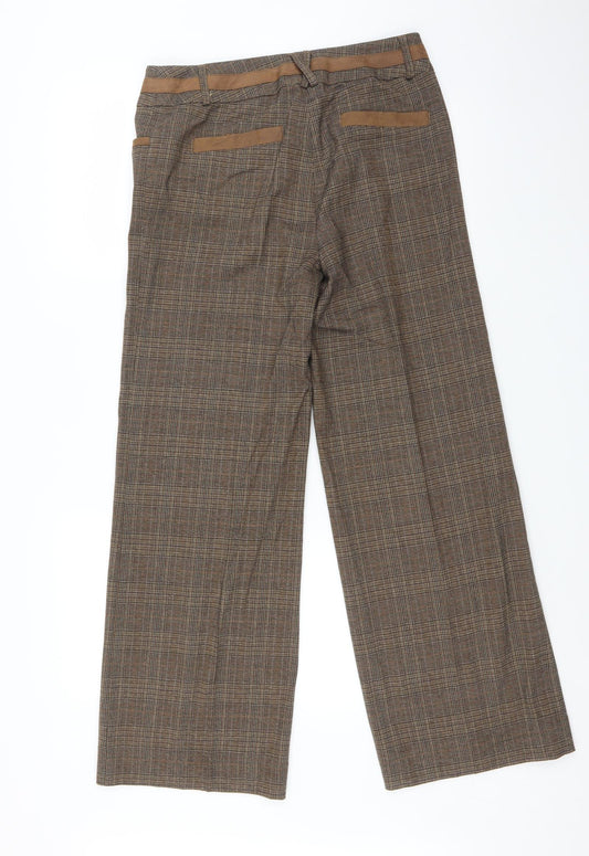 Kapalua Womens Multicoloured Check  Trousers  Size 10 L29 in