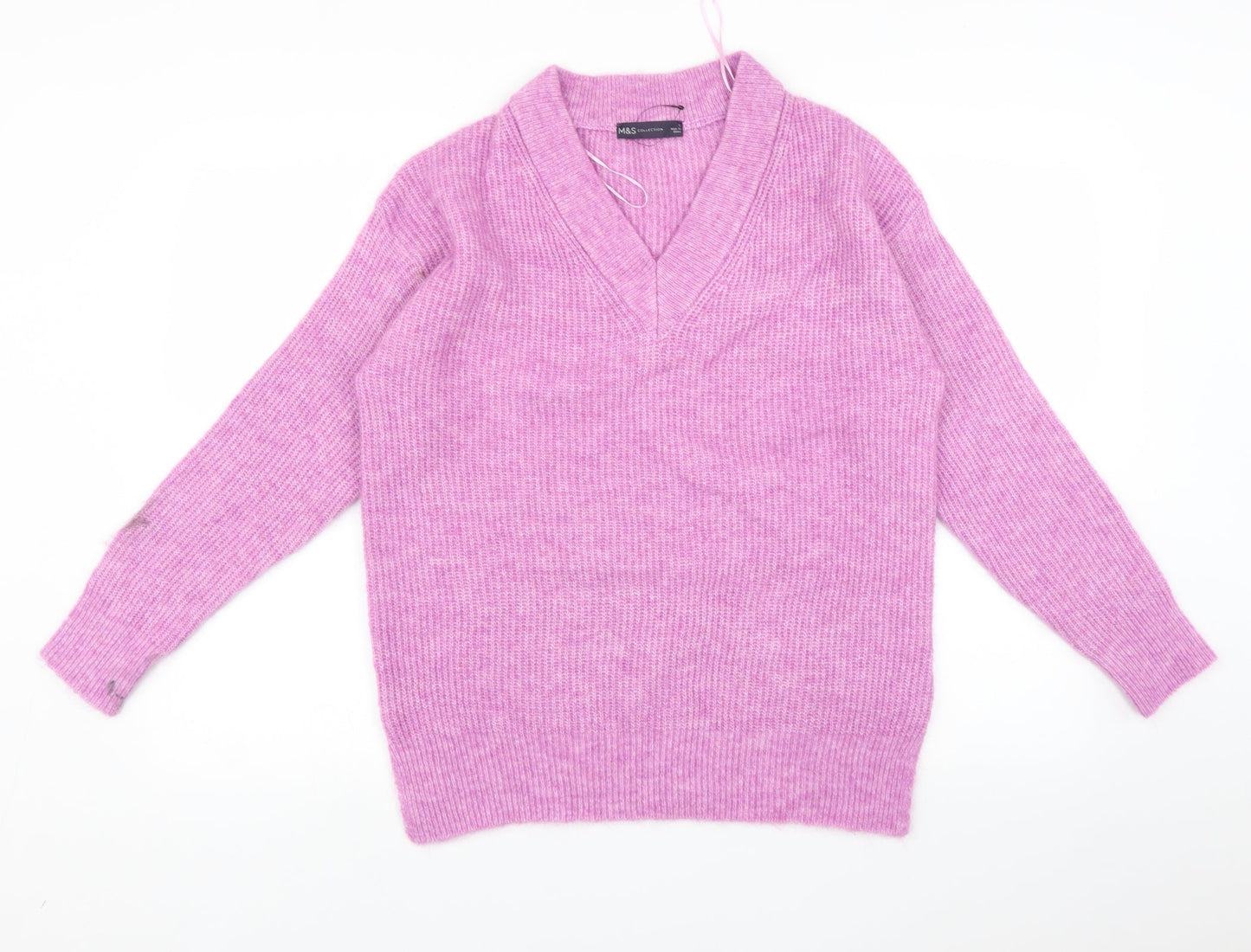Womens UK Size S Marks and Spencer Purple Pullover Jumper