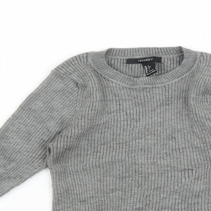 FOREVER 21 Womens Grey    T-Shirt Size L