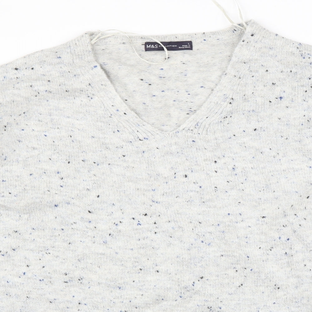 Marks and Spencer Mens Grey   Pullover Jumper Size L