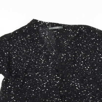 South Womens Black   Cardigan Jumper Size 10