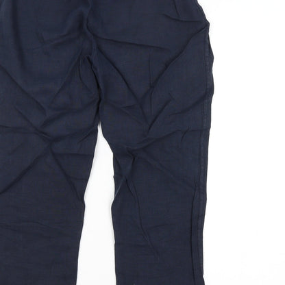 Womens UK Size 12 Peruggi Regular Fit  Blue Trousers