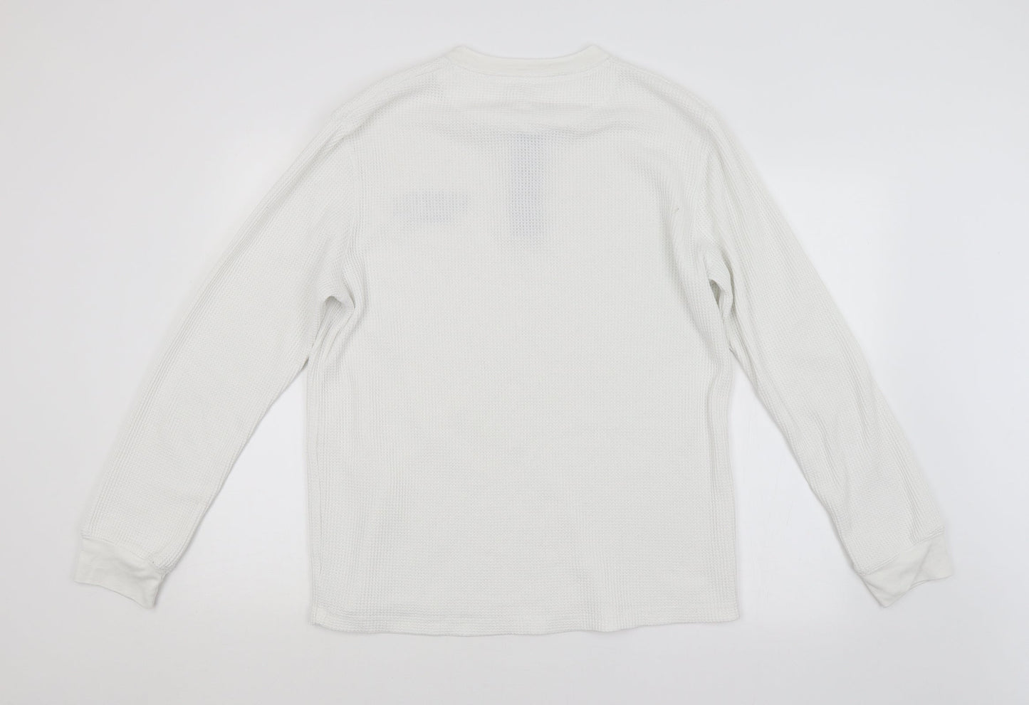 Farrell Mens White Check  Pullover Jumper