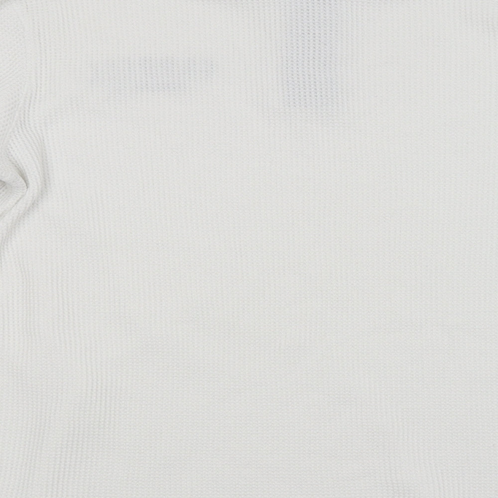 Farrell Mens White Check  Pullover Jumper