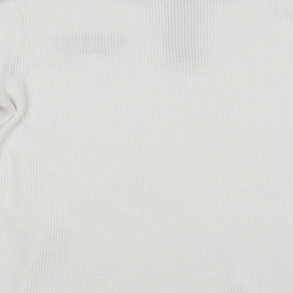 Farrell Mens White Check  Pullover Jumper