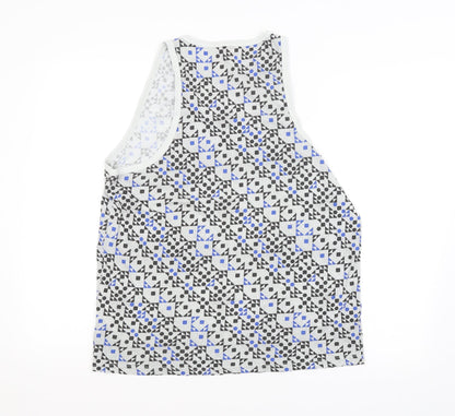 ASOS Mens Grey Argyle/Diamond  Basic Tank Size M