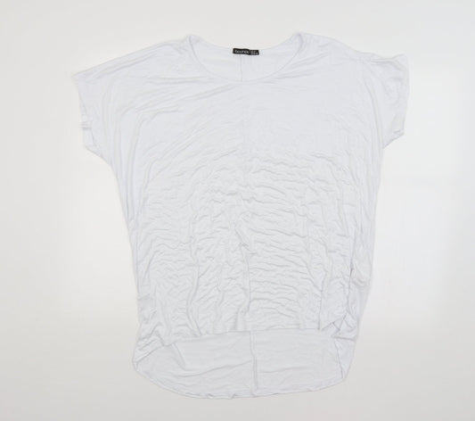 Boohoo Womens White   Basic Blouse Size 12