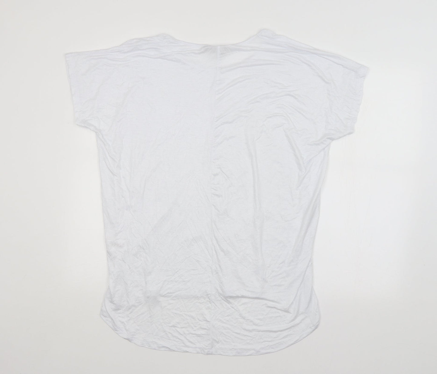 Boohoo Womens White   Basic Blouse Size 12