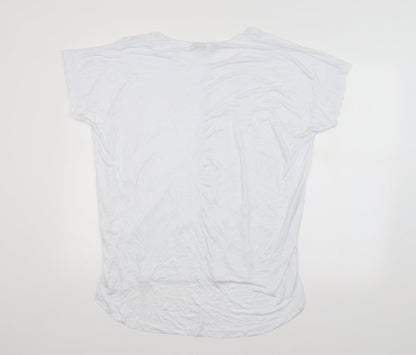 Boohoo Womens White   Basic Blouse Size 12