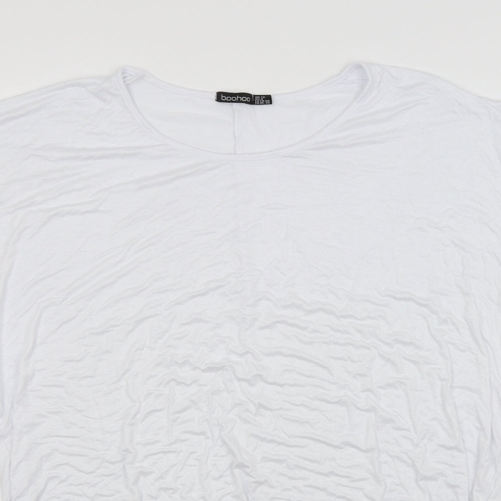 Boohoo Womens White   Basic Blouse Size 12