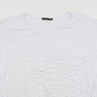 Boohoo Womens White   Basic Blouse Size 12