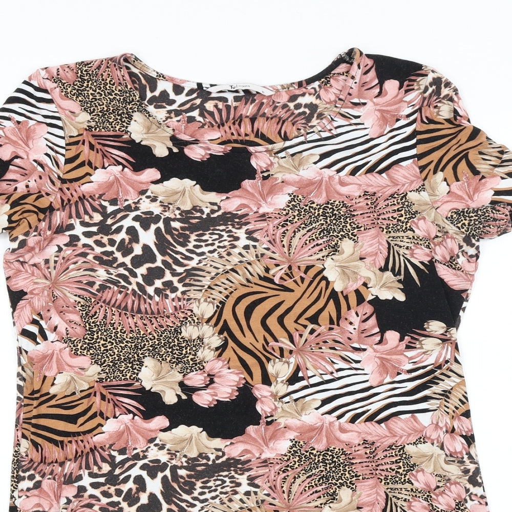 Womens UK Size 10 TU Multicoloured Basic Blouse