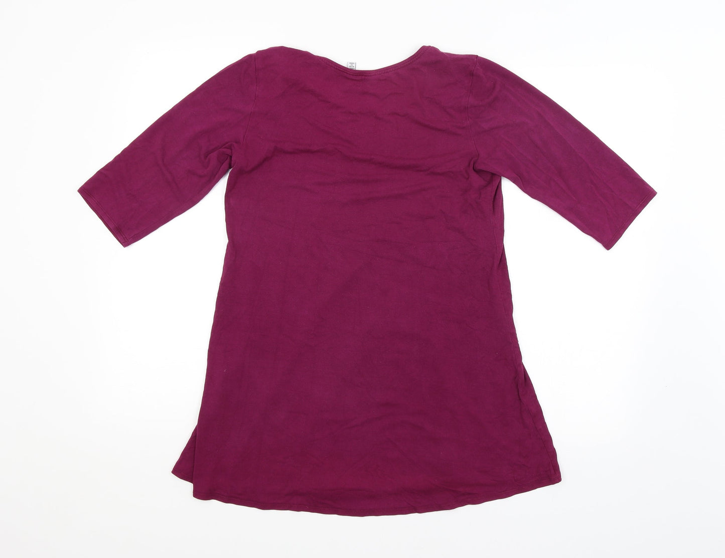 Womens UK Size S Preworn Purple Basic Blouse