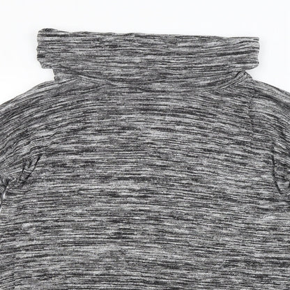 TU Womens Grey Striped  Pullover Sweatshirt Size 12