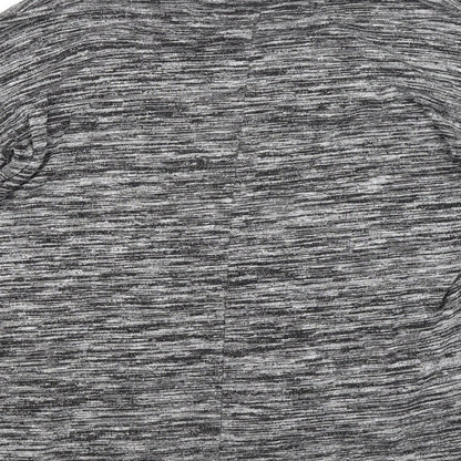 TU Womens Grey Striped  Pullover Sweatshirt Size 12