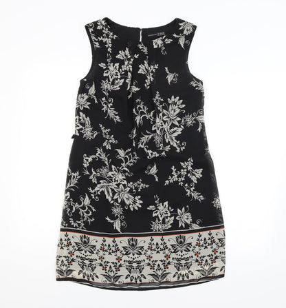 Atmosphere Womens Black Floral  A-Line  Size 8